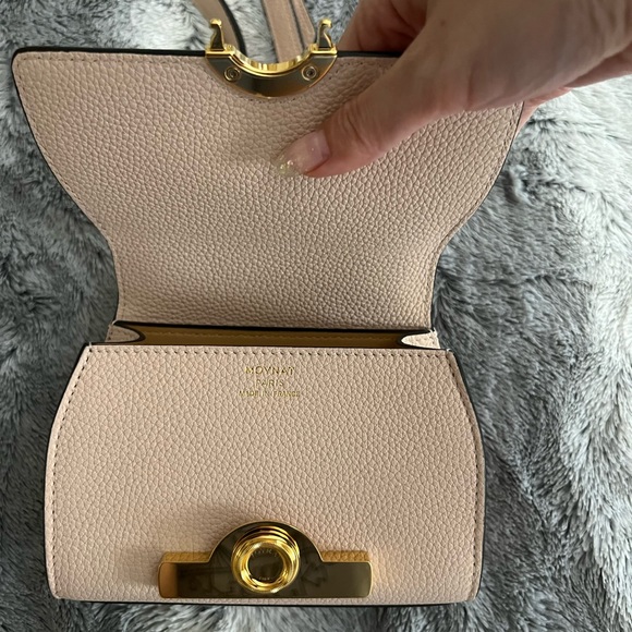 AUTHENTIC Moynat Rejane Nano in Blush with Gold Hardware - Picture 5 of 6